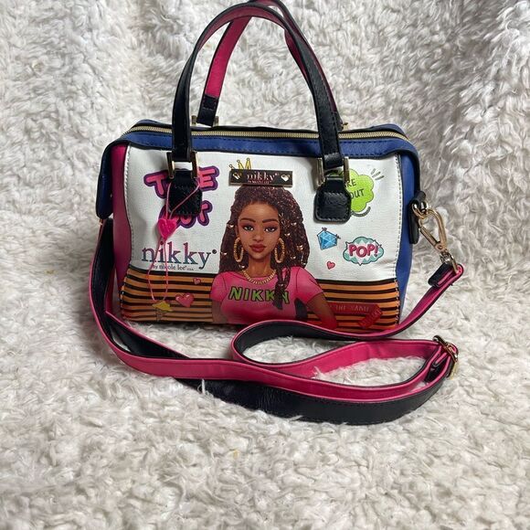 Nikky by Nicole Lee take me out small Satchel/Shoulder bag gold tone hardwares - Picture 2 of 15